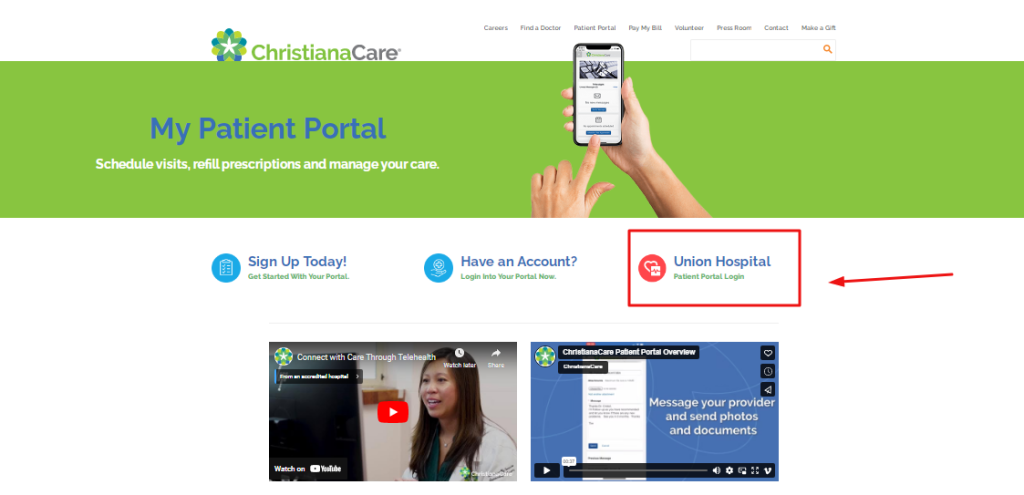 Christiana Care Patient Portal